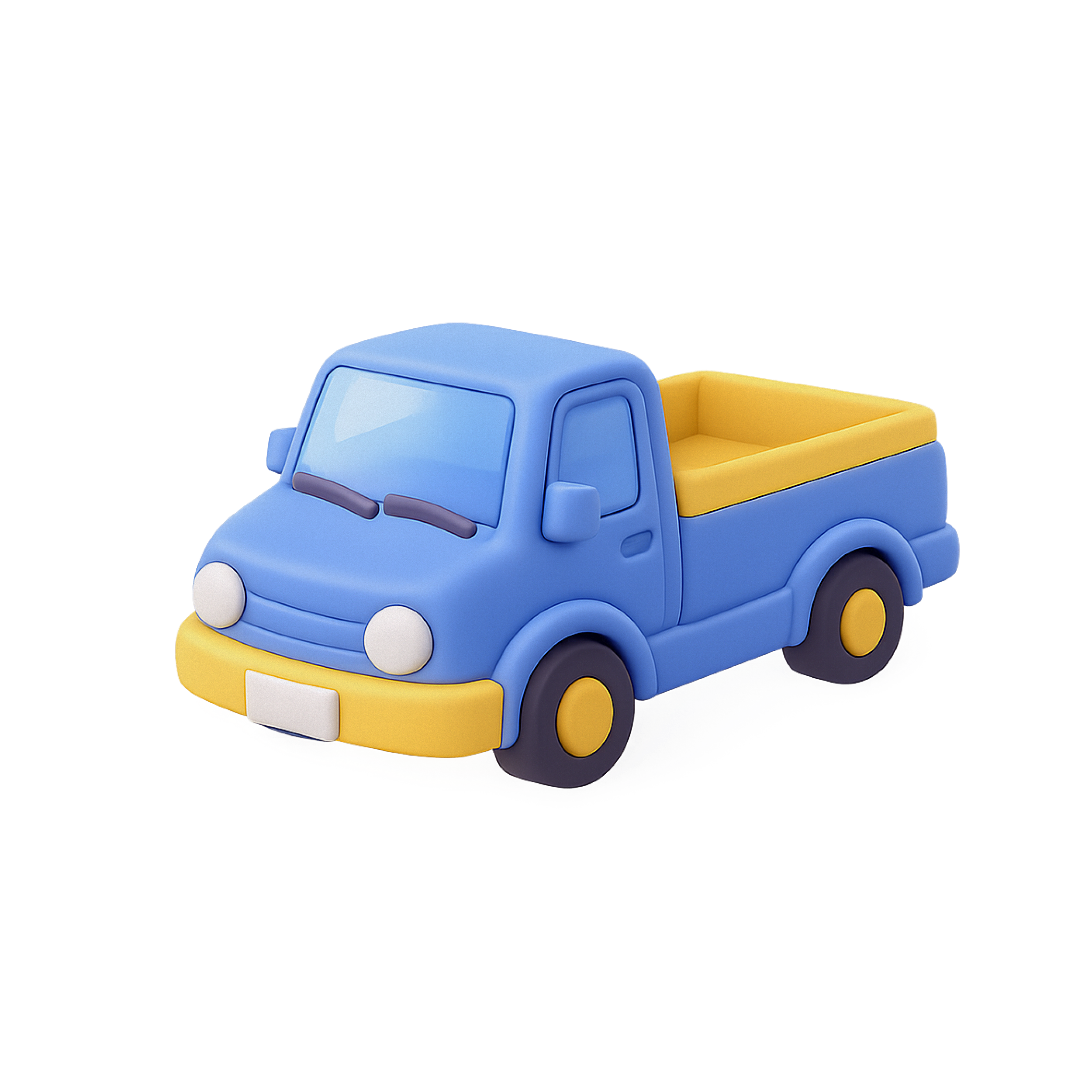 무책임한 외주 없이 전문 팀을 보유한 탄탄한 파트너를 의미하는 트럭 아이콘